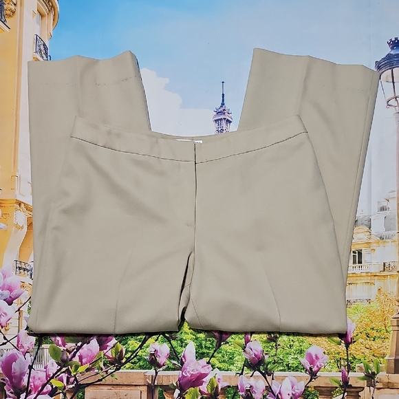 Pendleton Women's Virgin Wool Tan Trousers Size 12 Petite - Picture 1 of 4